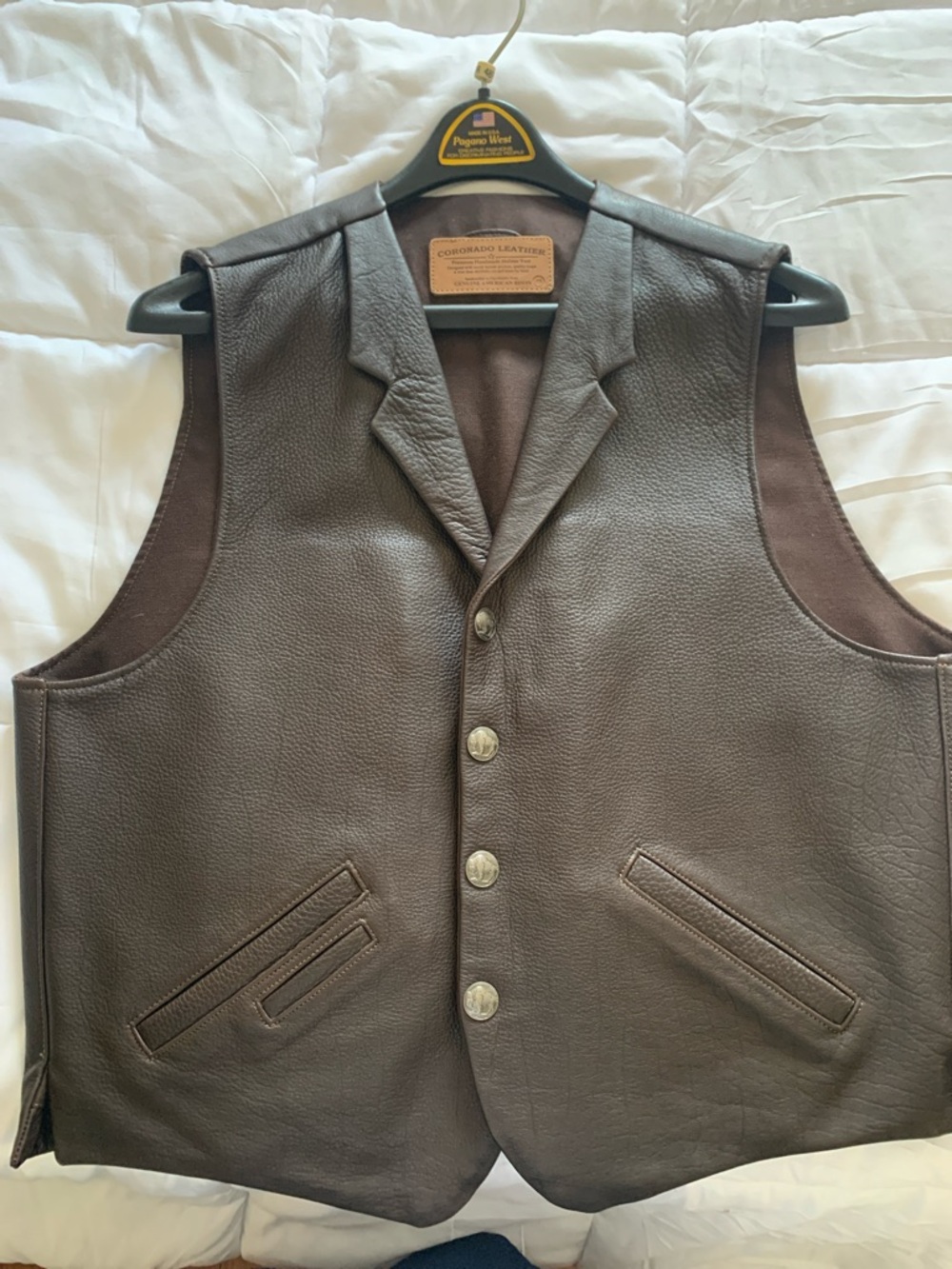 Coronado Leather Brown Leather Holster Vest - Picture 12 of 16